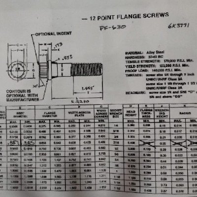Engine Flange Bolt