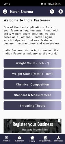 India Fastener App